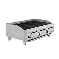 Asador 36 pulgadas Silver gas LP radiantes de acero inoxidable GPAS-03-00 marca DRAGO