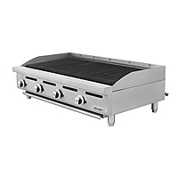 Asador 48 pulgadas Silver gas LP radiantes de acero inoxidable GPAS-04-00 marca DRAGO