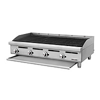Asador 48 pulgadas Silver gas LP radiantes de acero inoxidable GPAS-04-00 marca DRAGO