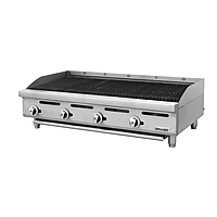 Asador 48 pulgadas Silver gas natural radiantes de acero inoxidable GNAS-04-00 marca DRAGO