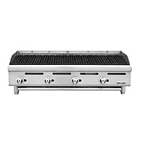 Asador 48 pulgadas Silver gas LP radiantes de acero inoxidable GPAS-04-00 marca DRAGO
