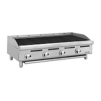 Asador 48 pulgadas Silver gas LP radiantes de acero inoxidable GPAS-04-00 marca DRAGO