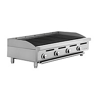 Asador 48 pulgadas Silver gas LP radiantes de acero inoxidable GPAS-04-00 marca DRAGO