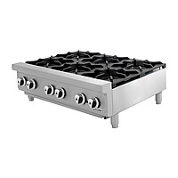 Parrilla de 6 quemadores gas natural 36 pulgadas