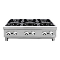 Parrilla de 6 quemadores gas natural 36 pulgadas