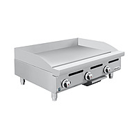 Plancha de 3 quemadores, placa de acero 1/2" de grosor, gas LP GPPL-03-00