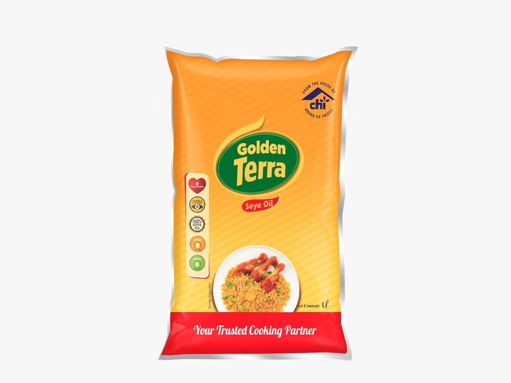 GOLDEN TERRA SOYA OIL 1L X 12 (SACHET) GOLDEN TERRA SOYA OIL 1L X 12 (SACHET)