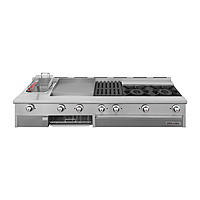 Estufa universal de mesa Slim 2 quemadores asador planca freidora y gratinador