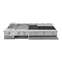 Estufa universal de mesa Slim 2 quemadores asador planca freidora y gratinador