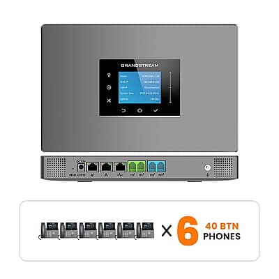 Grandstream Phone System Kits with 40-Button Phones Grandstream Phone System Kits with 40-Button Phones