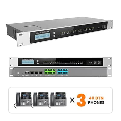 Grandstream Phone System Kits with 40-Button Phones Grandstream Phone System Kits with 40-Button Phones