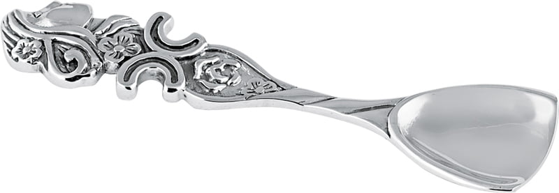 Victorian Salt or Mustard Spoon with Art Nouveau Design English Sterling Silver 1 7/8" Victorian Salt or Mustard Spoon with Art Nouveau Design English Sterling Silver 1 7/8"