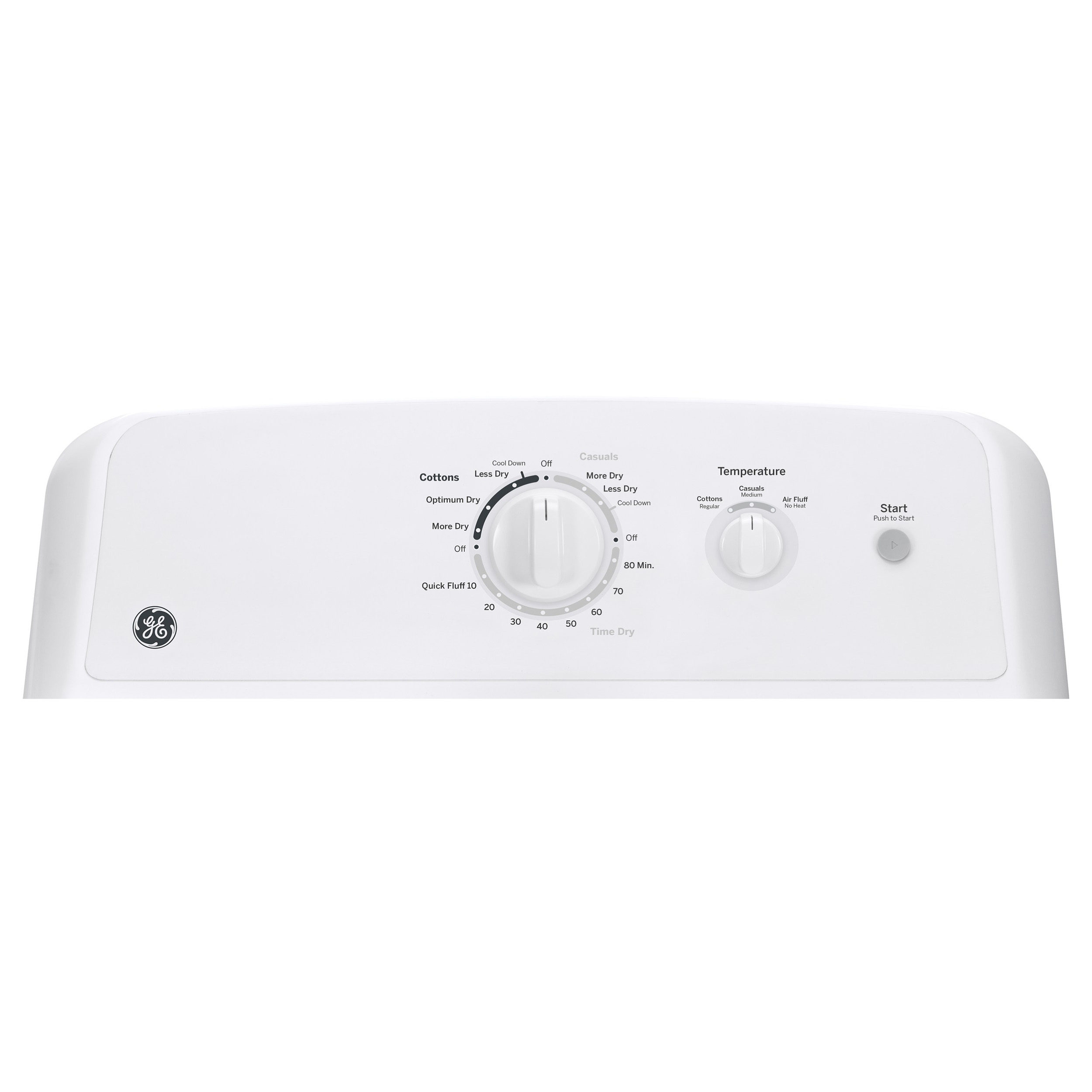 GE® GTX22GASKWW 6.2 cu. ft. Capacity Gas Dryer with Up To 120 ft. Venting and Shallow Depth​