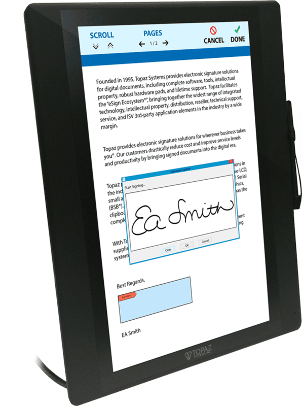 ShadowSign Digital Reg Card Solution with Topaz 16-inch GemView 16” for any PMS AAHOACON 24 SPECIAL ShadowSign Digital Reg Card Solution with Topaz 16-inch GemView 16” for any PMS AAHOACON 24 SPECIAL