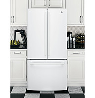 GE® GWE19J ENERGY STAR® 18.6 Cu. Ft. Counter-Depth French-Door Refrigerator