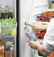 GE® GWE19J ENERGY STAR® 18.6 Cu. Ft. Counter-Depth French-Door Refrigerator