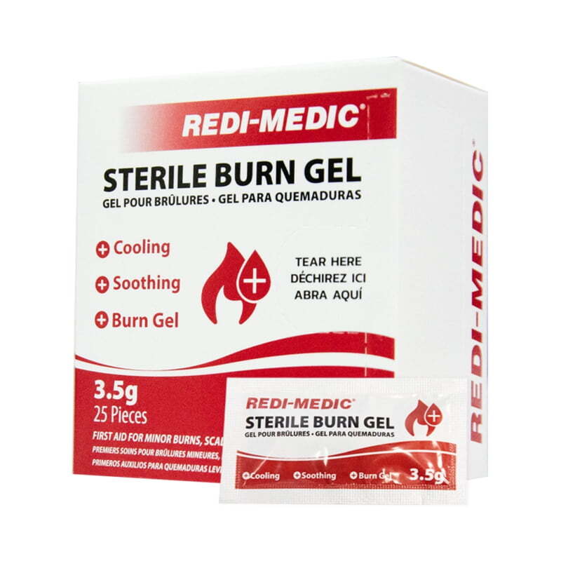 Gel pour brûlure en sachet individuel de 3.5g - Boite de 25 Gel pour brûlure en sachet individuel de 3.5g - Boite de 25