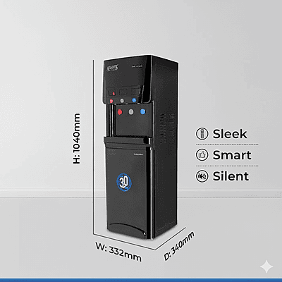 Dimension of Atlantis Blaque Floor Standing Water Dispenser With Smart Push Buttons Dimension of Atlantis Blaque Floor Standing Water Dispenser With Smart Push Buttons