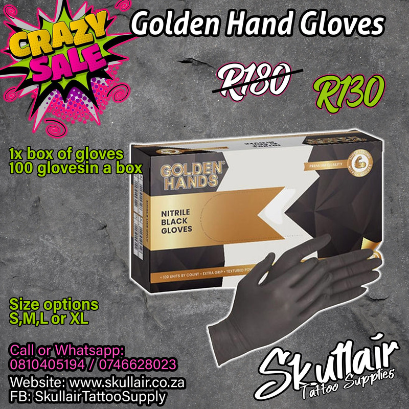 Medium Black Nitrile Gloves