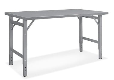 Mesa de Acero para Ensamble sin Repisa Inferior - 60 x 30"