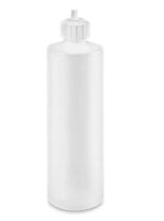 Botellas Cilíndricas Naturales - 16 oz, Tapa Abatible