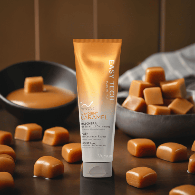 Caramel color mask for warm hair tones by Versum Caramel color mask for warm hair tones by Versum