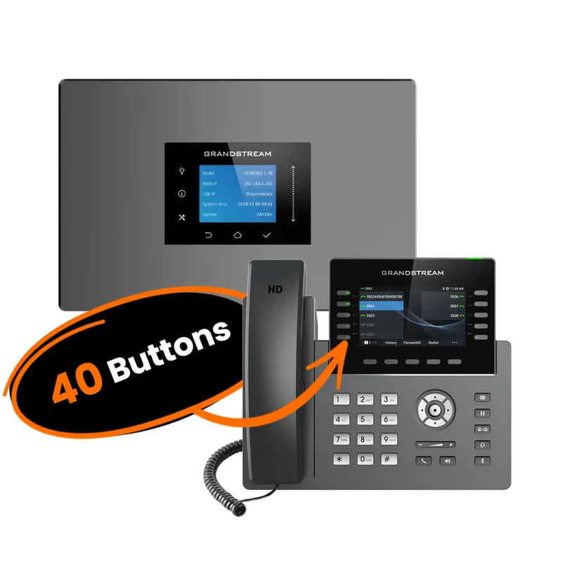 Grandstream Phone System Kits with 40-Button Phones Grandstream Phone System Kits with 40-Button Phones