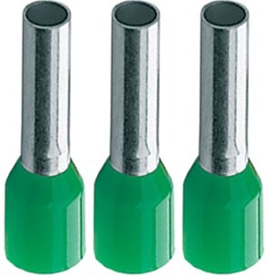Bootlace Ferrules 4 mm - Green Bootlace Ferrules 4 mm - Green