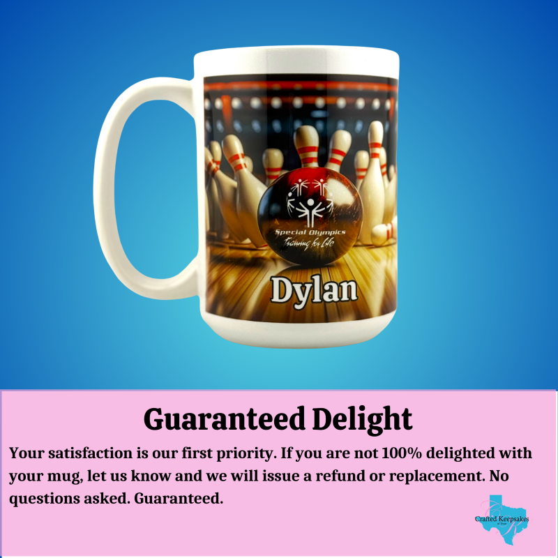 Custom 15 oz Ceramic Mug - Tyler Rose Bowling Fundraiser Custom 15 oz Ceramic Mug - Tyler Rose Bowling Fundraiser