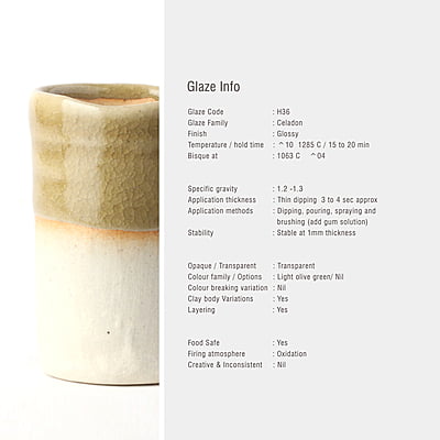 Sara High Fire Celadon H36 Sara High Fire Celadon H36