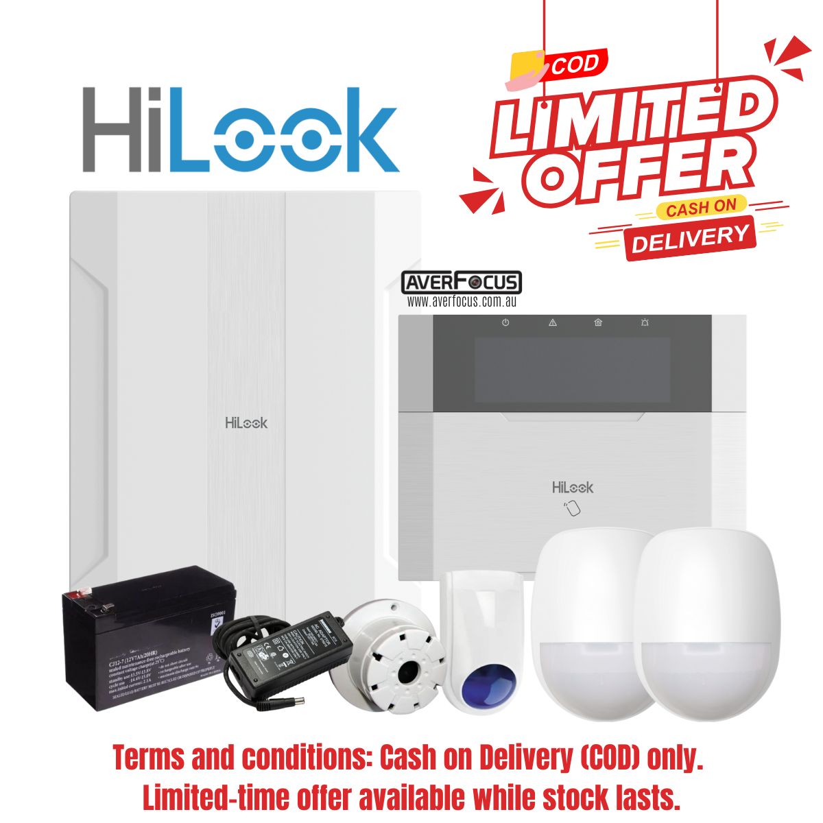 [COD only]HiLook Hybrid Wired Alarm Builders Kit