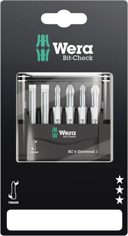 HF-WER-05073635001,Bit-Check-6-Universal,-Screw-driver-bit-Set-of-6pcs.