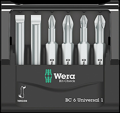 HF-WER-05073635001,Bit-Check-6-Universal,-Screw-driver-bit-Set-of-6pcs.