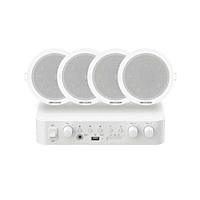 HIKVISION  Analog Audio Kit with 60W Analog Amplifier and 4* 6W Ceiling Speakers