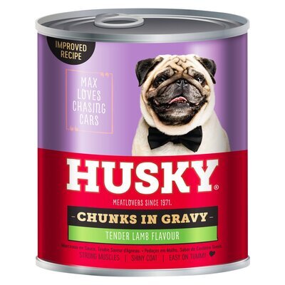 HUSKY CHUNKS GRAVY LAMB 6X775G
