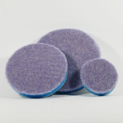 Pad de correction laine mauve velcro Pad de correction laine mauve velcro
