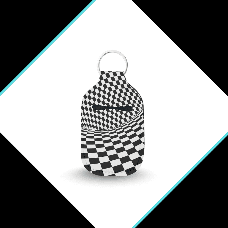 Geometric Hand Sanitizer Keychain