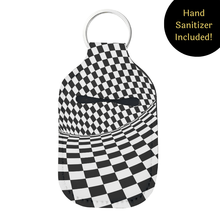 Geometric Hand Sanitizer Keychain