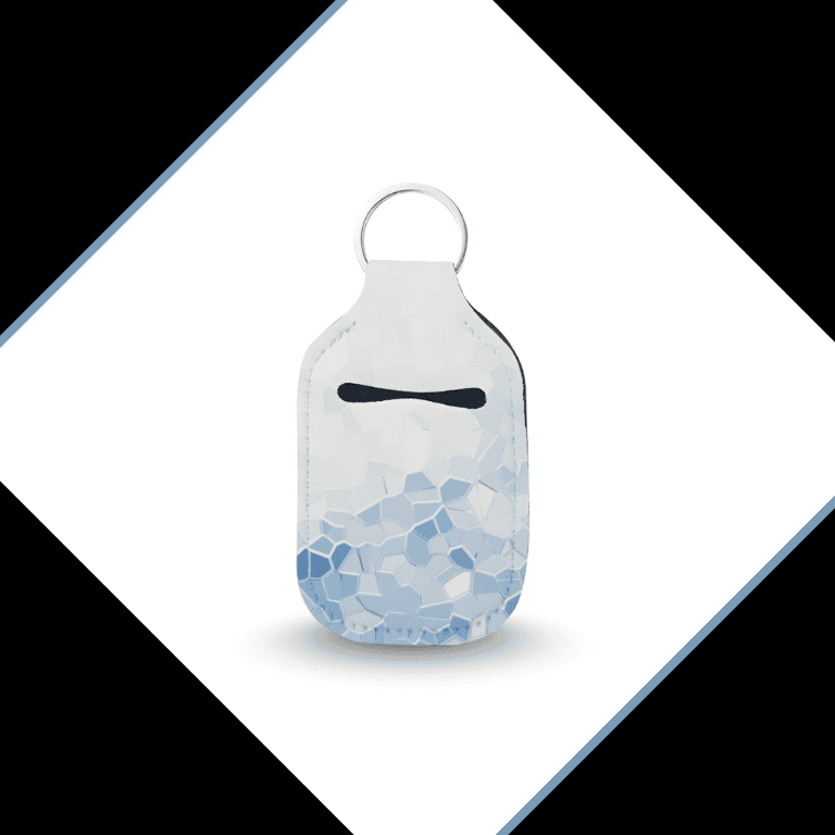 Geometric Hand Sanitizer Keychain