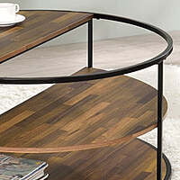 Diego Floor Shelf Coffee Table with Storage with Metal Diego Floor Shelf Coffee Table with Storage with Metal