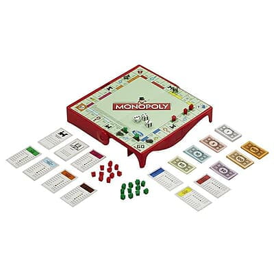 Monopoly Grab & Go Board Game (Travel Mini Size)