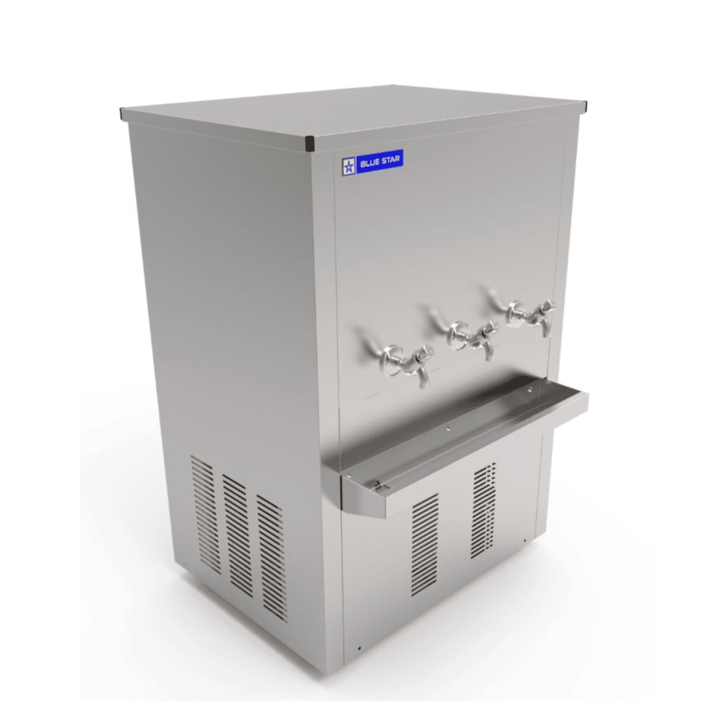 Front look of Blue star PC 150150-3T water cooler with 150 liter storage