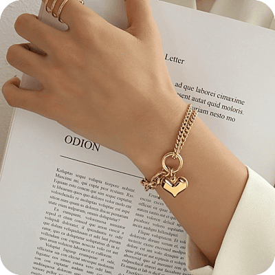 Heart Pendant Bracelet