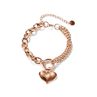 Heart Pendant Bracelet