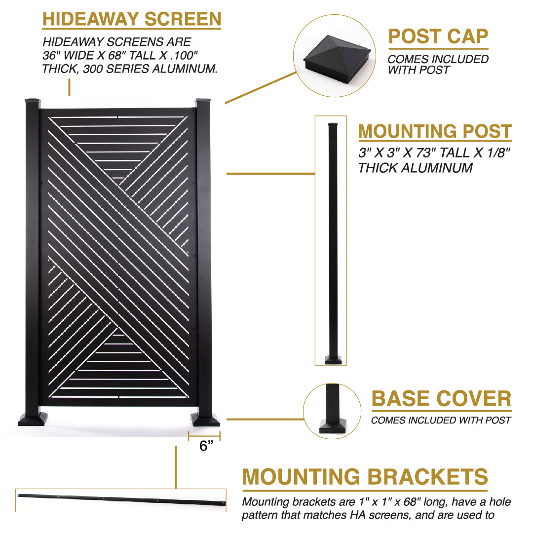 Hexx Privacy Screen Panel 36"x68" Hexx Privacy Screen Panel 36"x68"