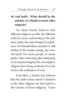 Hinduism through Questions And Answers Hinduism through Questions And Answers