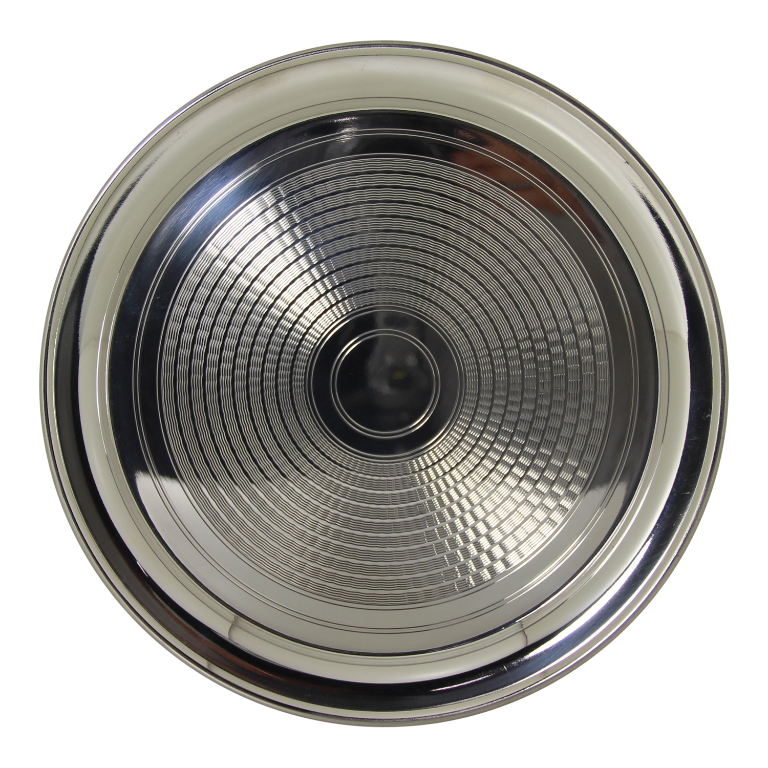 12" Engine Turned Tazza English Silver Plate. SKU #: HOT526.