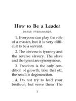 How to be a Leader How to be a Leader