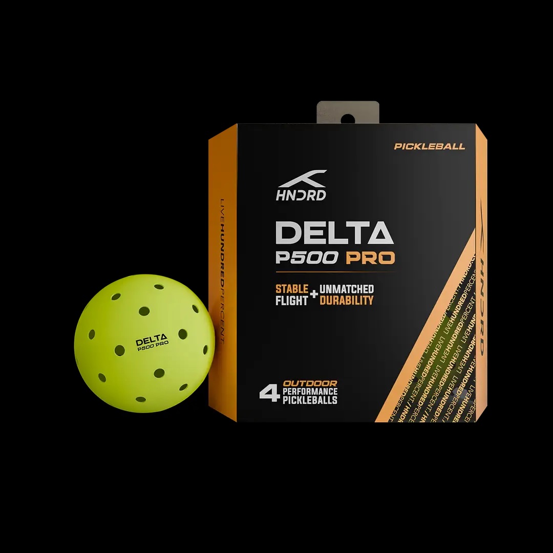 Hundred Pickleball Delta P500 Pro - 4IN1(Neon Yellow Ball)