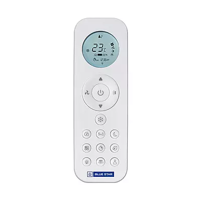 Blue Star G Smart Wi-Fi Series ID512GNURS Inverter Split AC-1 Ton 5 Star with large display remote. Blue Star G Smart Wi-Fi Series ID512GNURS Inverter Split AC-1 Ton 5 Star with large display remote.